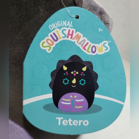 Tetero, Triceratops, Day of the Dead Squishmallows, 8" - Picture 7 of 9